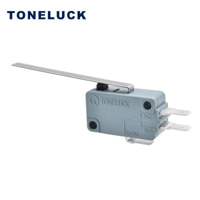 China China Manufacturer Long Lever 3Pin SPDT Break Action Micro Limit Switch, Microswitches MQS-216SA04BAM-01 for sale