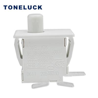 China Toneluck Micro Switch Manufacturer White Black Normally Button Switch Home Appliance Refrigerator Door Normally Closed Open Swit D611M-AA1-01 for sale