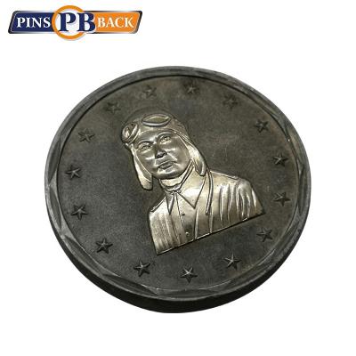 China China Best Selling Custom Logo 3d Metallic Iron Challenge Zinc Alloy Coin for sale