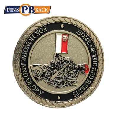 China China Top Quality Bulk Custom Military Soft Enamel Antique Challenge Coins for sale