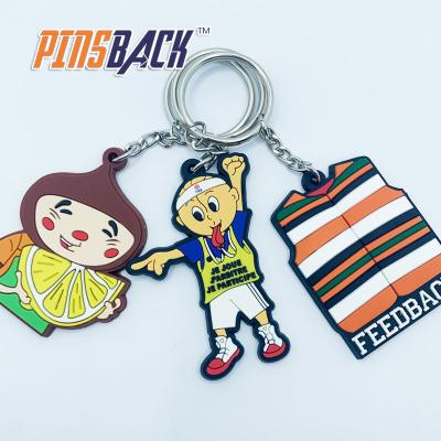 China Sportshoes Pattern Keychian Glow The Dark Rubber Keychain Die Cut Key Chain Custom Soft PVC Keychain Blank Key Chain for sale