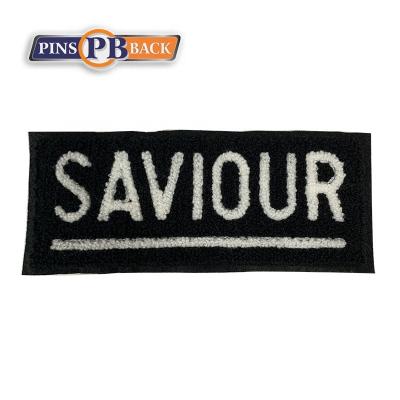 China 3D Customized Chenille Logo Felt Letters Custom Embroidery Patch Patches for sale