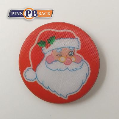 China Custom Decoration Good Quality Round Button Badge With Safety Pin For Christmas As Gifts Wholesale Promotional Gifts With Logo for sale