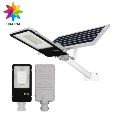 China ROAD HUAPAI China direct sales waterproof solar led street light ip65 100w high lumens remote control for sale