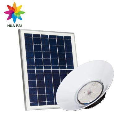 China Warehouse HUAPAI Ip65 100watt 200watt High Bay Remote Control Adjustable Waterproof Aluminum Outdoor Solar Led Lamp for sale