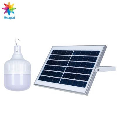 China Theme park emergency remote control energy saving 50w rechargeable solar light 100w led solar emergency light bulb for sale