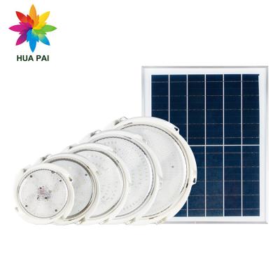 China Outdoor Mounted HUAPAI Smart Control Waterproof ABS Ip65 Housing 40w 60w 100w 200w 300w LED Solar Power Ceiling Light for sale