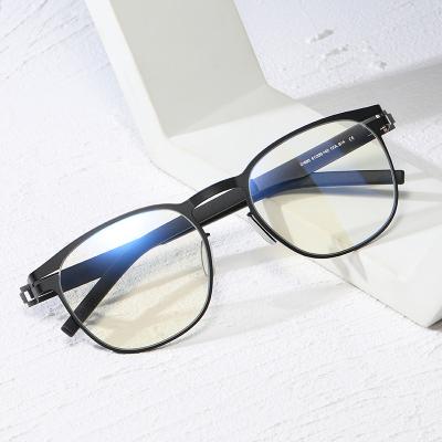 China For Reading Glasses Fashion Blue Light Anti Radiation Monocle Men Metal Anti Radiation Wholesale Computer Glasses Blocking Glass Eyewear Optical Frames for sale