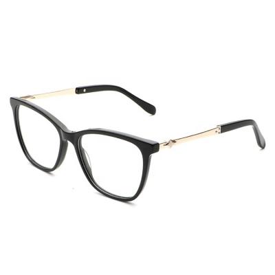 China For New Style Optical Glass Branded Cat Eye Acetate Fashion Optical Glasses Frames for sale