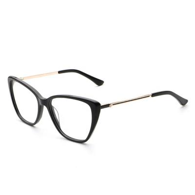 China 2021 Wholesale Fashionable Shenzhen Cat Eye Acetate Men Fashion Optical Glasses Eyewear Frames for sale