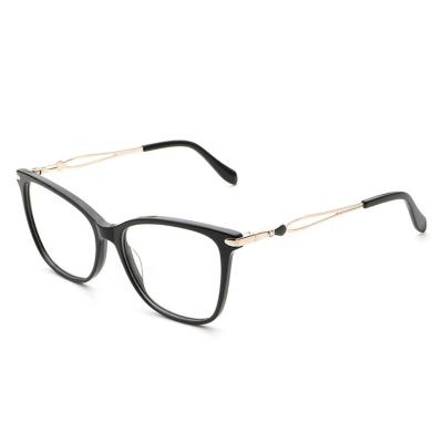 China For Optical Glasses Fashion Acetate Eyeglasses Unisex Acetate Metal Optical Eyeglasses For Men And Women for sale