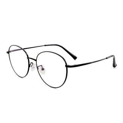 China For Optical Glasses 2020 Lightweight Glasses Frames Women And Men Eyewear Metal Retro Slim Stylish Alloy Glasses for sale