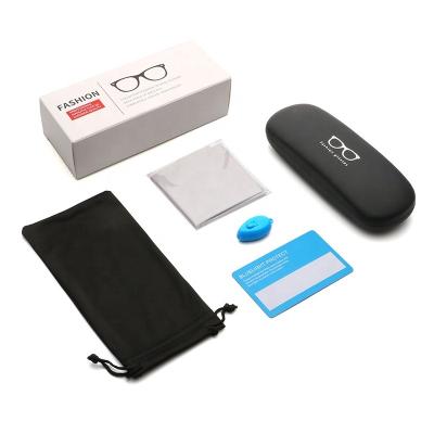 China Newest Computer Glass Case/Sunglasses Case/Custom Logo Glasses Cases Sunglasses Eyeglasses Optical Case Sets For Glass Optical Sight Computer Eyewear Leather Prin Box for sale