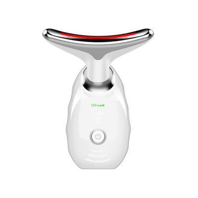 China EMS Technology for Wrinkle Removal LED Photon Therapy Neck and Face Lifting Massager for sale