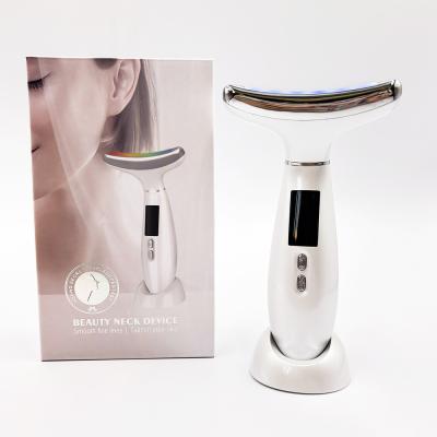 China Anti-aging Neck Face Beauty Device 4 Modes Nominale vermogen 2,5W EMS Gezichtslifting Device Te koop