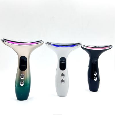 China Neck Beauty 3-Head Battery Device Electric Massager with ABS Stainless Steel Material for sale