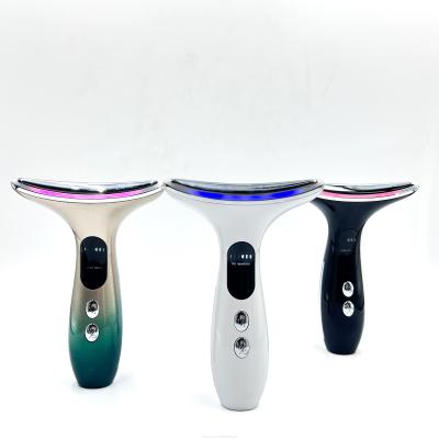 China Multi-function Beauty Eqiupment LED Photon Therapy Skin Tightening Face and Neck Lift Massager for sale