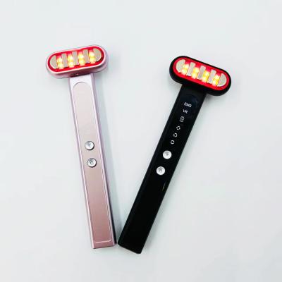 China Metal PC plastic Eye Lip Therapy Wand Ems Vibrating Face Massager Lifting Eye ce fcc rohs for sale