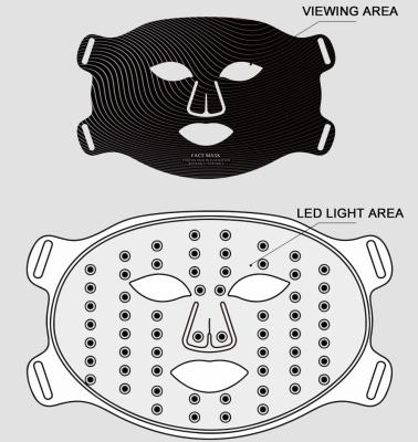 China Hochenergetische Rotlicht Silikon Led Gesichtsmaske zur Behandlung von Akne 2024 dünneres Design zu verkaufen