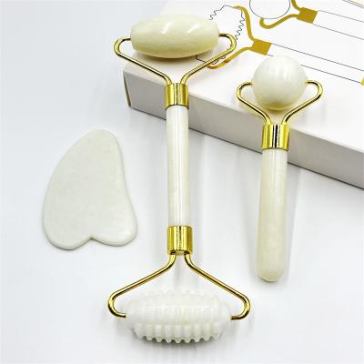 China Xiuyan Stone Handle Large Body Gua Sha Jade Roller Gua Sha for Sore Muscles Massager for sale