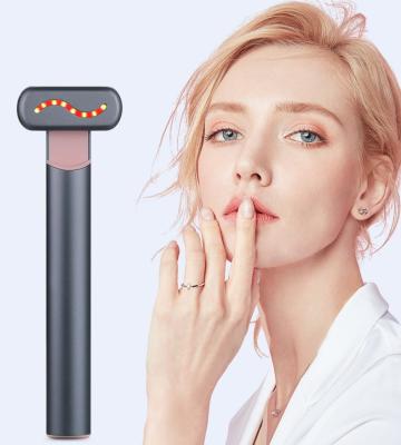 China OEM/ODM Yes Vibrating EMS Face led eye wand Eye Beauty Device Face Beauty Massager Ems Eye Massager Wand for sale