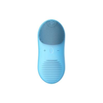 China USB Charging Silicone Sonic Face Washing Brush Shock Comfort Facial Cleansing Brush for sale