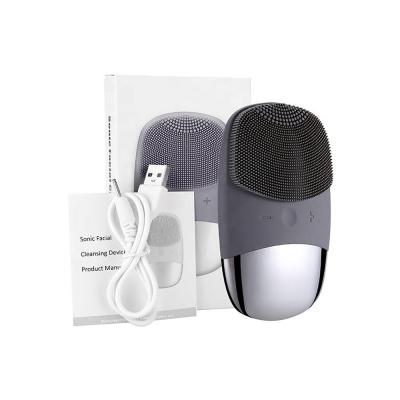 China USB Charging Double Sided Silicone Face Wash Brush for Deep Cleansing 85g Net Weight for sale