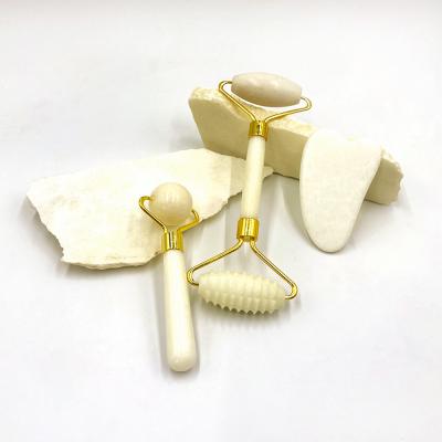 China 100% Natural Jade Roller and Gemstone Gua Sha for Face Healthcare Massage Roller for sale