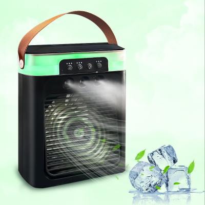 China 2024USB Portable Rechargeable Mini Room Water Air Cooler with Battery USB Foldable Fan for sale