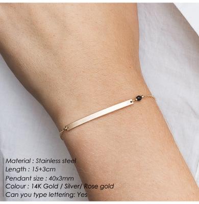 China Wholesale Sales Women Stainless Steel Bracelet Fashion 14k Stainless Steel Bangle CLASSIC Gold Plated Bracelets for sale