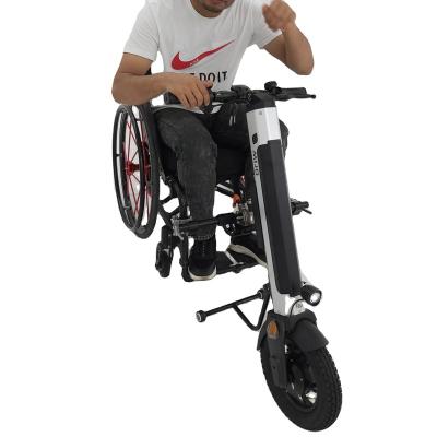 China 2022 china factory unisex electric handbike 36V 12Ah 350W electric handcycle for disabled 12inch handbike handcycle connect wheelchair for sale