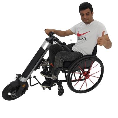 China 2021 china unisex electric handcycle 36v wheelchair 350w powerful handcycle tether wheelchair for the elderly for sale