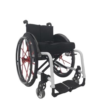 China MS01 aluminum alloy folding sport manual wheelchair to connect with electric handlebar for wheelchair for sale