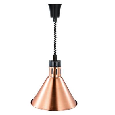 China Metal Food Heater Lamp Self Heating Lamp Hotel Kitchen Chandelier Retractable Heater Lamp for sale