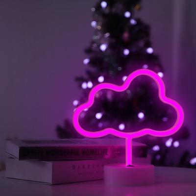 China Lighe Wall Light Neon LED Neon Lamp Indoor Led Cloud Shaped For Bedroom Kids Room Living Room Christmas for sale