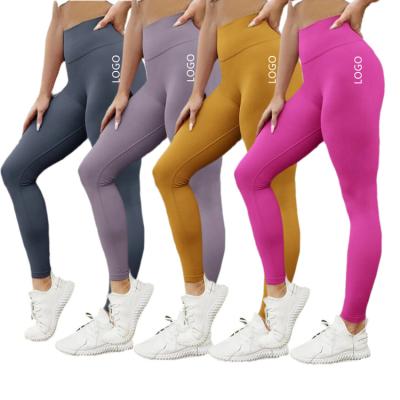 China Hot Selling Breathable Customize Seamless Fashion Leggings Woman Tights Butt Crac! crack! high quality women yoga pants for sale