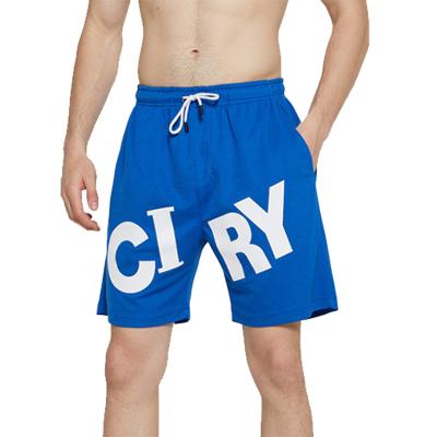 China 2022 Anti-wrinkle Summer Vacation Alphabet Printed Drawstring Capris Sports Fitness Running Board Shorts Beach Sports Casual Loose Shorts for sale