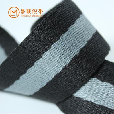 China The other factory supply pure thickened cotton polyester solid color ribbon webbing luggage yoga bag strap webband for sale