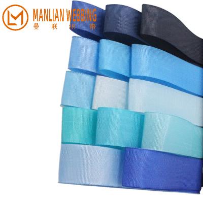 China Low Tenacity High Moq Polyester Tape Polyester Tape Blue Edge Belt Tape Tape Polyester Webbing High Quality Custom Woven Nylon Webbing for sale