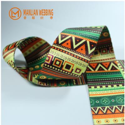 China High tenacity custom 50mm sublimation printed patterned webbing for bags ties ribbon webbing sublimation printed webbing low moq for sale