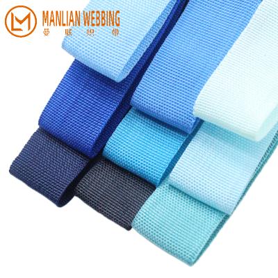 China High Tenacity BLUE PP Weave Webbing Tape Custom Woven Polypropylene Webbing Bags Straps PP Webbing for sale