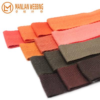 China High Tenacity Low Moq BROWN Herringbone Sharpening Herringbone Belt Rolls Webbing Straps Cotton Multi Color Viable Tape for sale