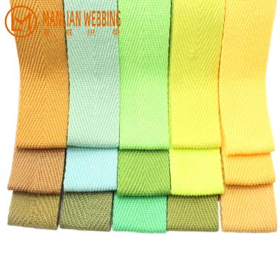 China Low Moq High Tenacity Tape Herringbone Color Herringbone Cotton Webbing Straps Yellow Rolls Multi Viable Sharpening Belt for sale