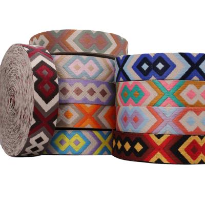 China High Tenacity New Arrival Custom Style Ethnic Webbing Printed For Bag Strap for sale