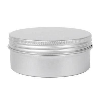 China 5ml 15ml 30ml 50ml 60ml 80ml 100ml 200ml cream durable silver aluminum tin can for sale