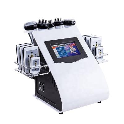 China Weight Loss Stretching Laser 80k RF 2022 Cavitation 6 In 1 4 Cavitation Vacuum Slimming Beauty Machine for sale