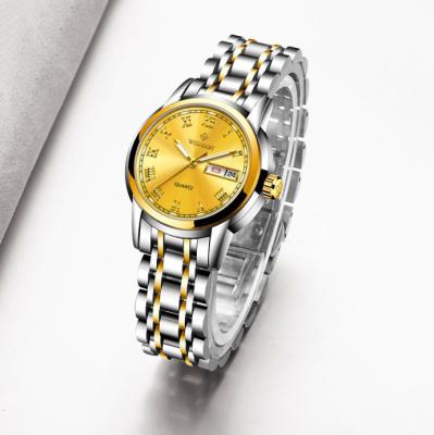 China Fashion new brand new fashion women's automatic date luxury mesh belt quartz steel watch for watches ladies fashion leather belt for sale