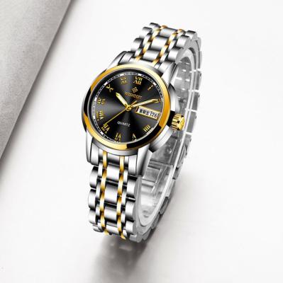 China Newest Beautiful Date 2022 Stainless Steel Luxury Ladies Automatic Women's Leather Wristwatches For Small Wrists for sale