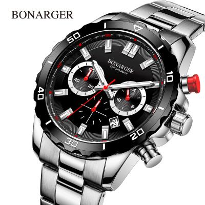 China Automatic Date Luxury Famous Top Brand Multi Function Men Watches Luminous Date Big Dial Fashionable Dress Hombre Steel Band Sports Watches for sale