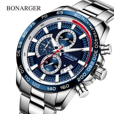 China Wholesale Automatic Date 2020 Fashion Men Chronograph Watches Waterproof Quartz Watch for sale